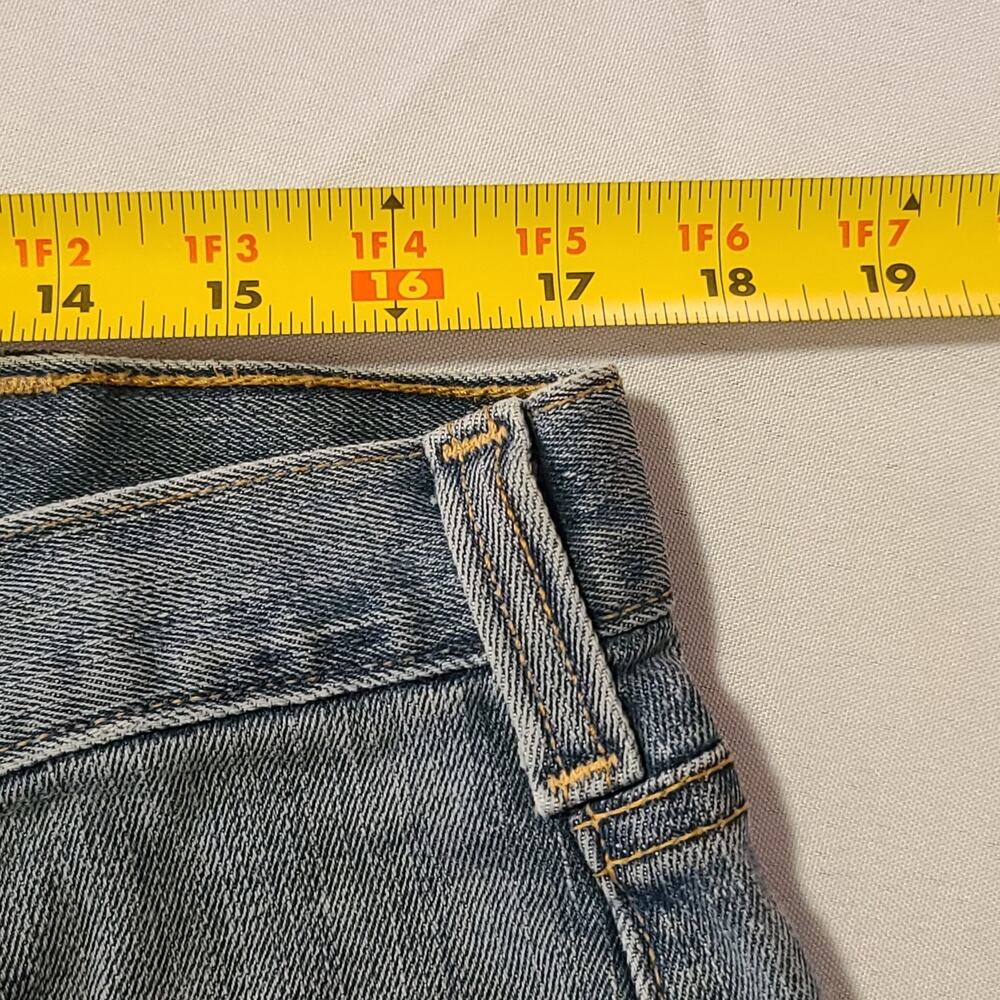 Mens Carhartt Carpenter Jeans With Knee Pad Pockets 36x34 Workwear Rugged - Picture 6 of 14